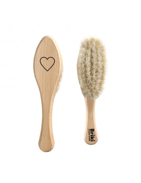 Brosse A Cheveux En Bois Coeur