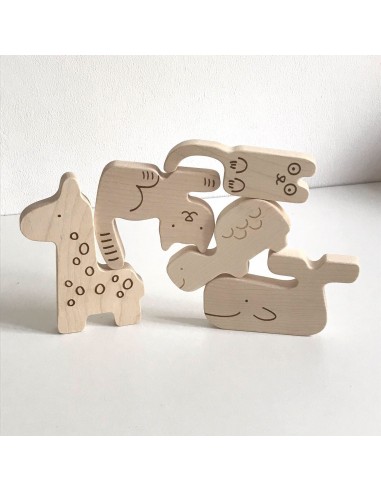 Puzzle Animaux En Bois