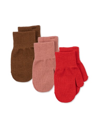 Moufles enfant - 3 paires - Filla Rose