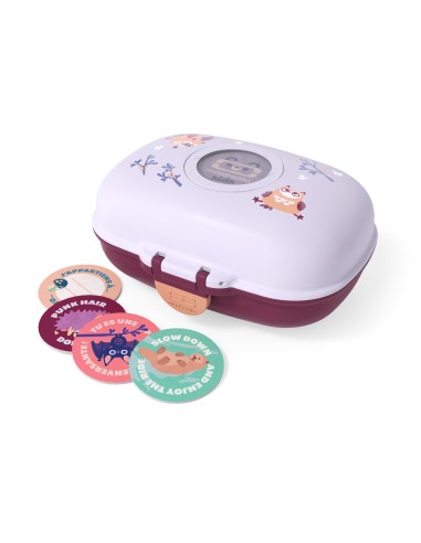 Boîte à Goûter MB mauve Gram Owly