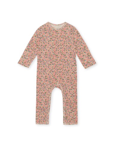 Combinaison Pyjama en coton biologique Jardin Rouge