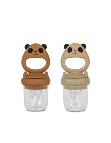 Tétine Grignoteuse - Lot de 2 - Panda Caramel / Warm Clay