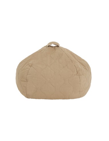 Pouf Rond Matelassé Landscape Sésame Taupe