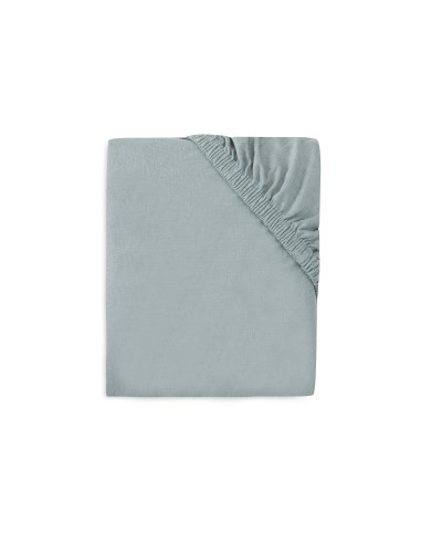 Drap housse en jersey de coton Sea Green 40x80cm