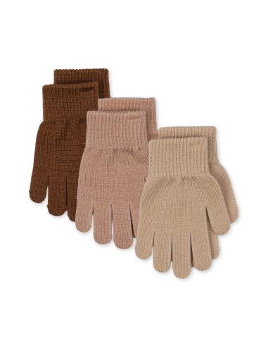 Gants enfant - 3 paires - Sorbet