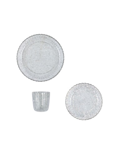 Set de vaisselle enfant pour le repas Glitter Sparkling Blue