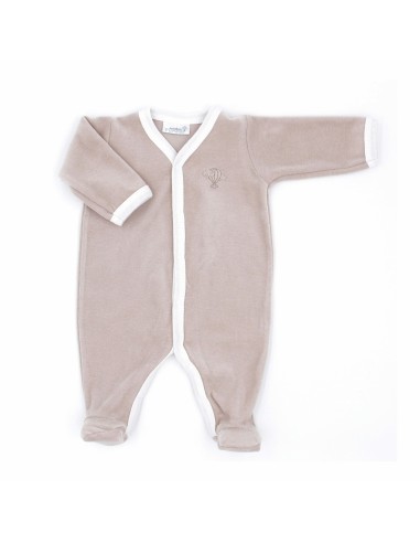 Pyjama Velours Beige Coton biologique