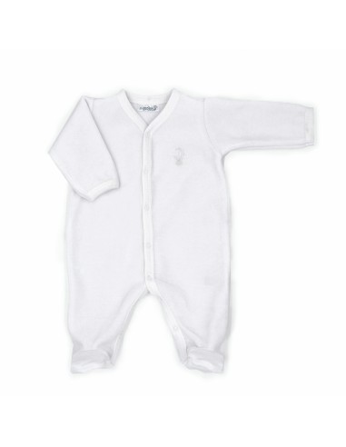 Pyjama Velours Blanc en Coton biologique