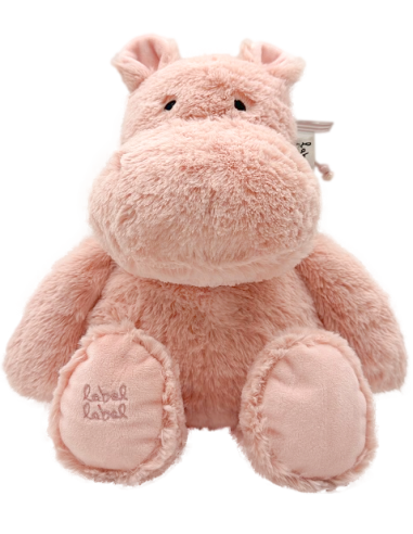 Peluche Hippopotame Rose