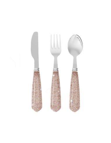 Set de couverts Inox Glitter Sparkling Blush