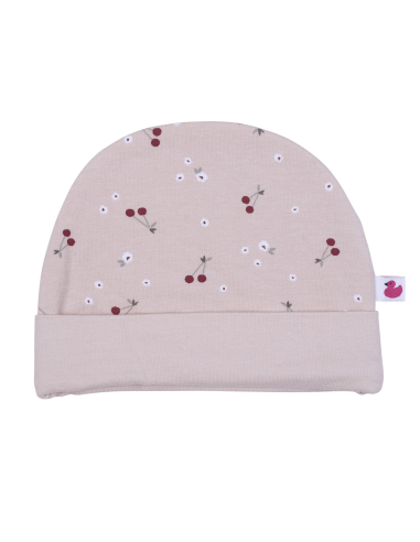 Bonnet de Naissance Cerises 3 mois