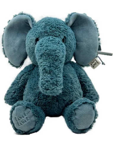 Grande Peluche Eléphant Bleu