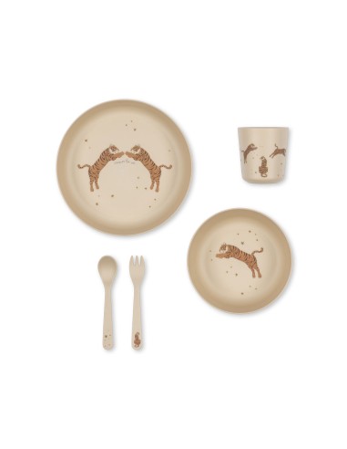 Set de vaisselle enfant pour le repas Tiger