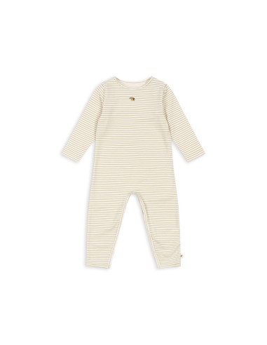 Combinaison Pyjama en coton biologique Tea Stripes