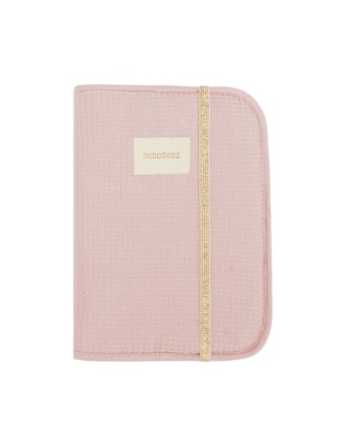 Protège-carnet de Santé Nid d'Abeille Mauve Pink