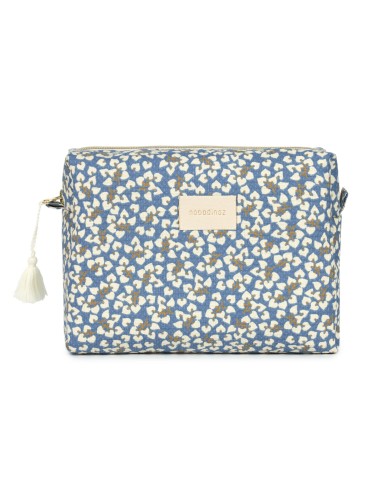 Trousse de toilette Diva nid d'abeille Blue Yumiko