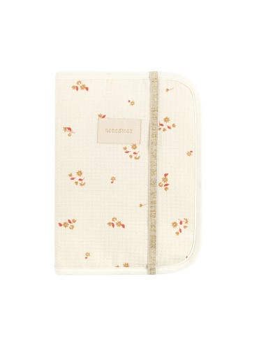 Protège-carnet de Santé Nid d'Abeille Yellow Lily