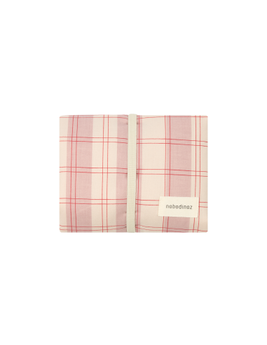 Matelas à Langer de Voyage imperméable Stories Powder Red Checks