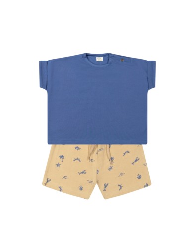 Ensemble T-shirt Over-Size et Short Léo en Coton Biologique