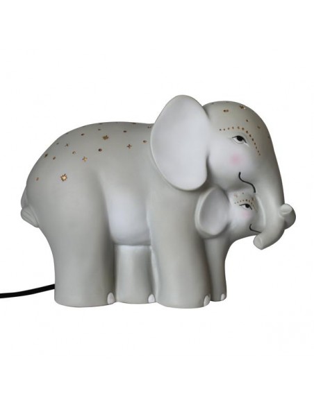 Lampe A Poser Maman Et Bebe Elephant