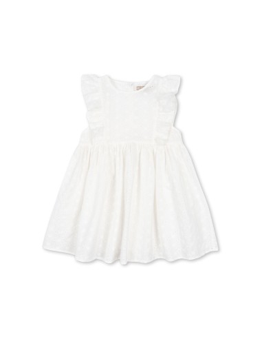 Robe d'été Lacey Optic White en coton bio