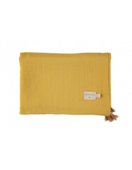 Couverture D Ete En Mousseline 70x100cm Jaune