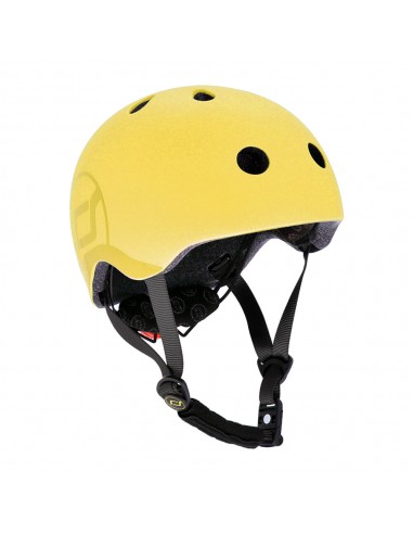 Casque de sécurité enfant pour porteur, trottinette ou vélo Jaune